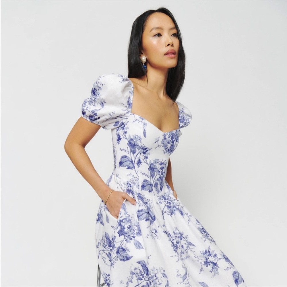 NWT reformation Davila Linen Dress